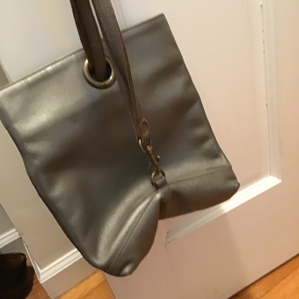 Eileen Fisher small silver bag